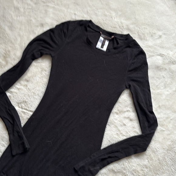 BCBGMAXAZRIA Livi Long Sleeve Dress With Lace Trim Size XS - Picture 6 of 13